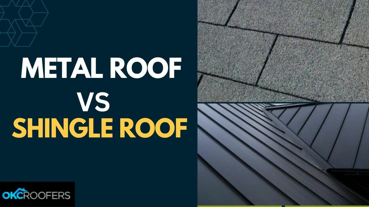 Metal Roof and Asphalt Shingle Roof